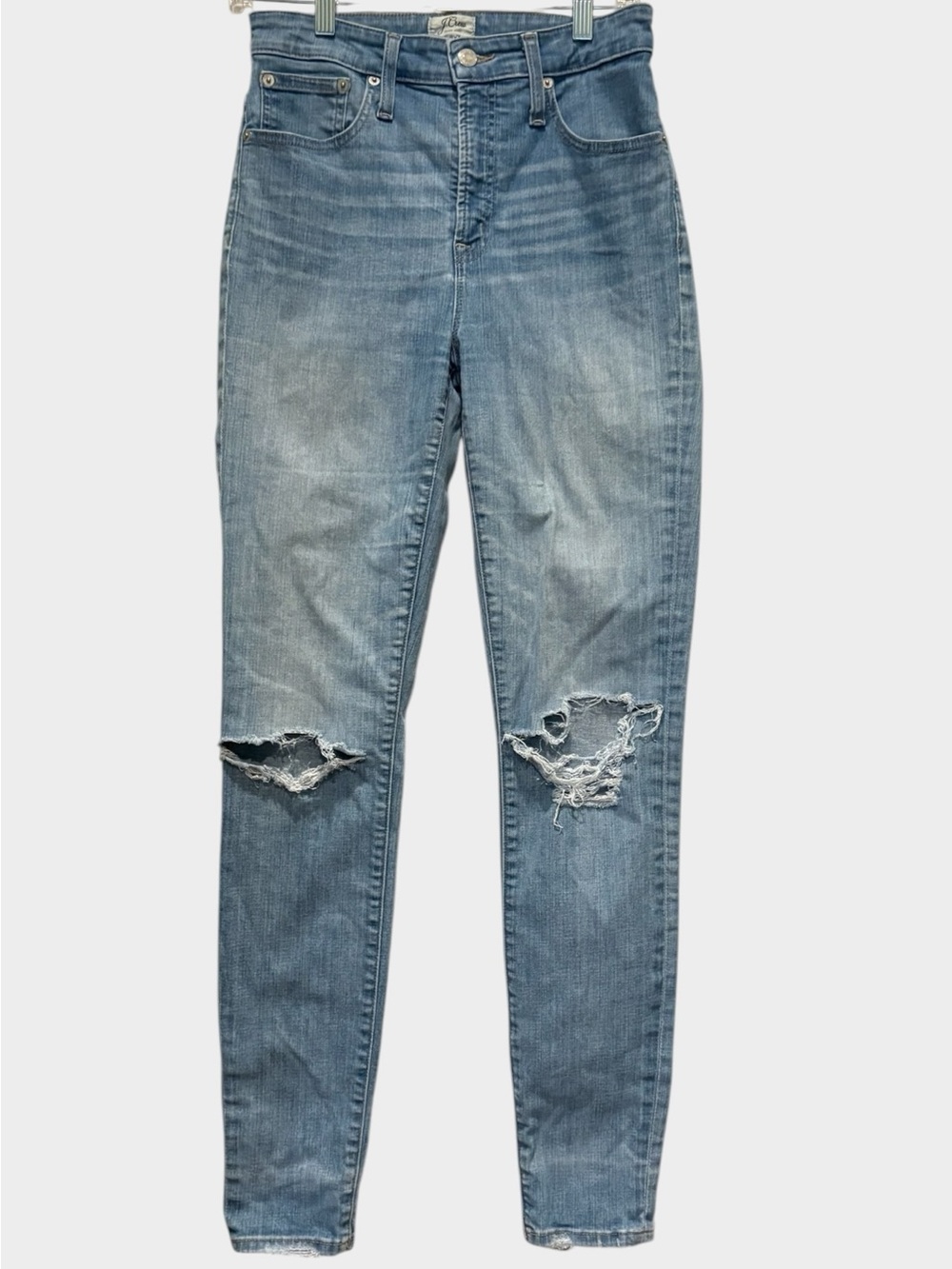 J. Crew - Women's Curvy toothpick Skinny jean. Size 28 T. Light blue